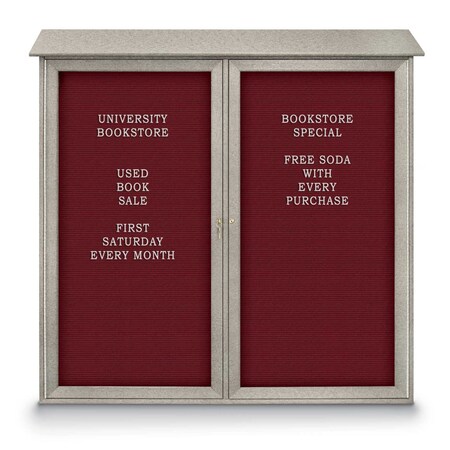 United Visual Products Indoor Enclosed Combo Board, 48"x36", Satin Frame/Black & Keylime UVCB4836-BLACK-KEYLIME